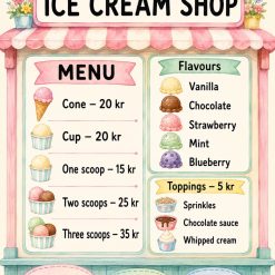 Ice cream shop och The Café!