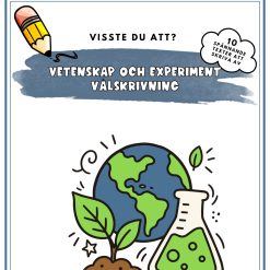 Välskrivningshäfte + kort (Visste du att-vetenskap och experiment)