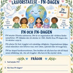 🇺🇳 dagen läsförståelse!