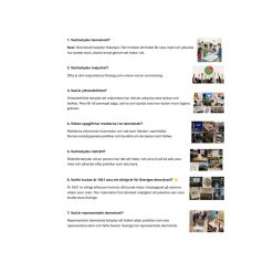 Instuderingsfrågor med visuellt stöd – Demokrati i Sverige| Kopplade till Koll på Samhället 4–6