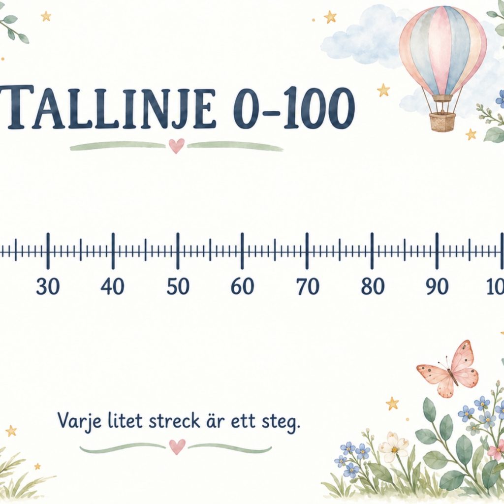 Tallinje 0-100!
