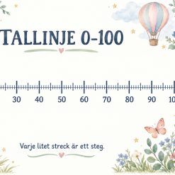 Tallinje 0-100!