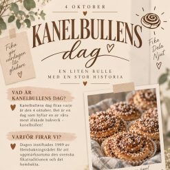 En bild & läsförståelse om kanelbullens dag