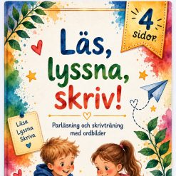 Läs, lyssna, skriv! Upprepad läsning 4 sidor text