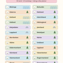 Sveriges 25 landskap!