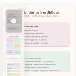 25 sidor pdf om munbilder och ordbilder!