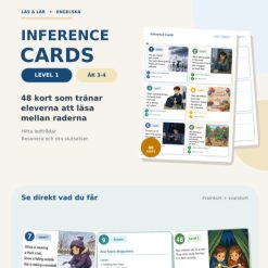 48 Inference Cards Level 1 - Träna inferenser och läsförståelse i engelska - Åk 4-5