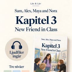 Engelsk läsförståelse med ljudfiler - A New Friend in Class (3 nivåer, kapitel 3)