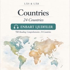 Countries – 24 ljudfiler till läsförståelse i engelska, Åk 4-5