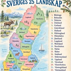 Sveriges 25 landskap och läsförståelse!