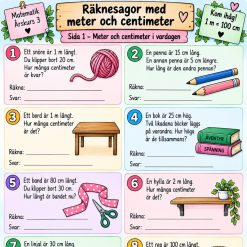Räknesagor med cm & meter