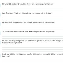 Nationella provet i åk 3 Självtest! (Både svenska och matematik)