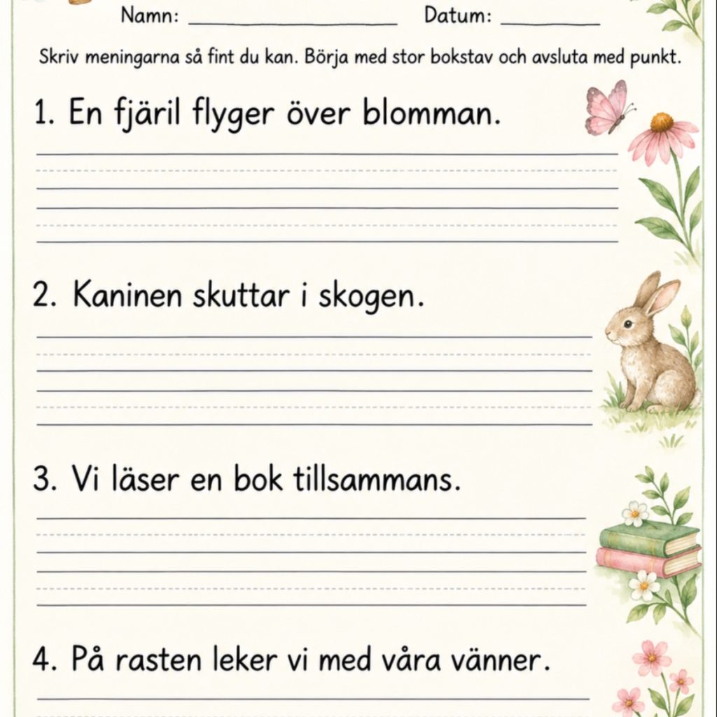 Välskrivnings meningar!