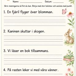 Välskrivnings meningar!