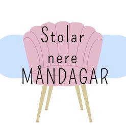 Stolar nere - skylt