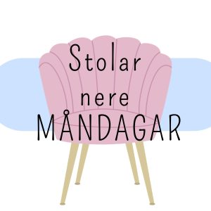 Stolar nere - skylt