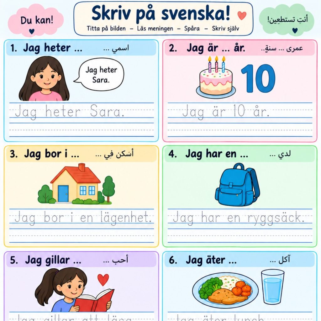 Lär dig svenska med hjälp från arabiskan