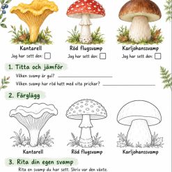 🍄svamp arbetsblad!