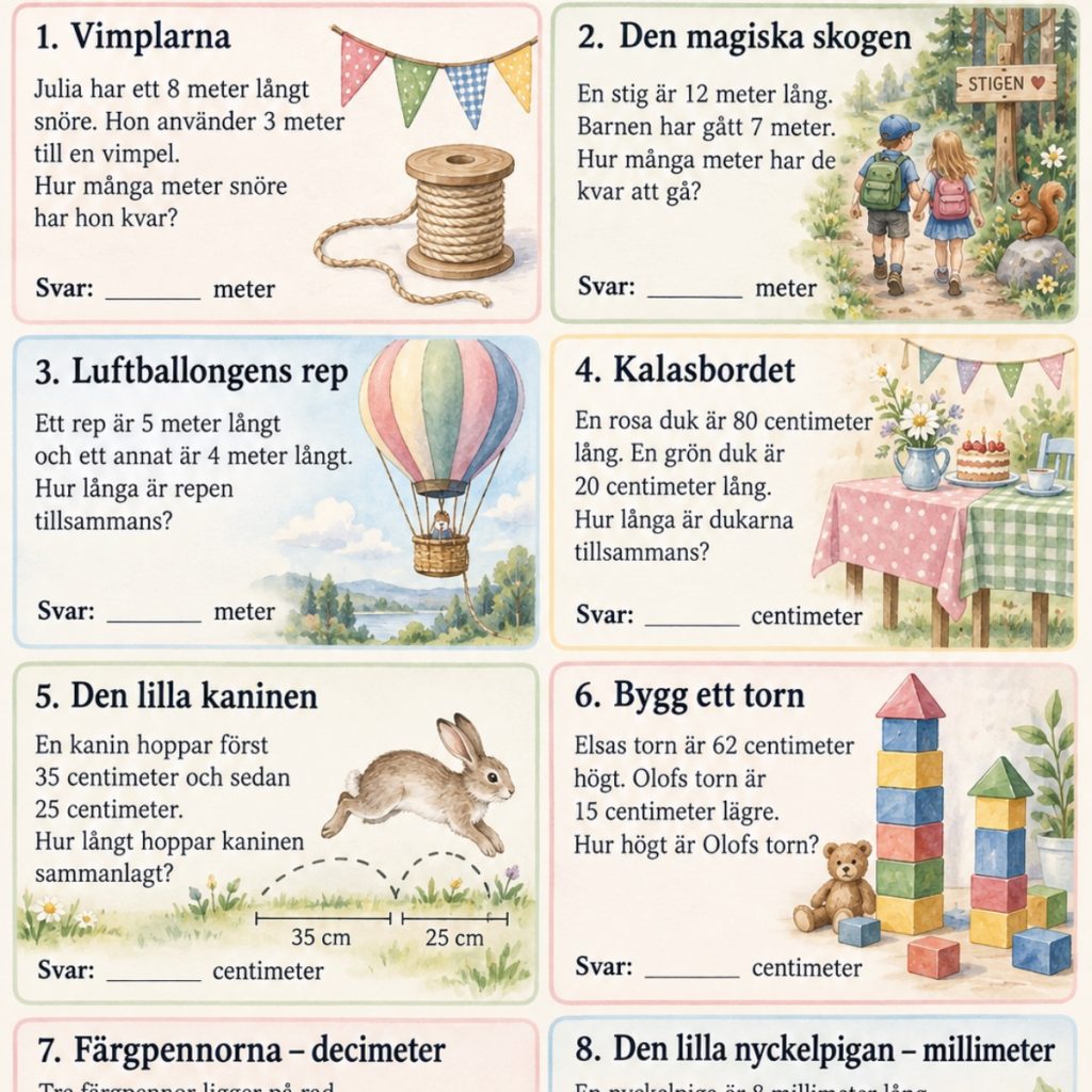 Längd arbetsblad!