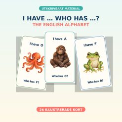 I have… Who has..? – The English Alphabet