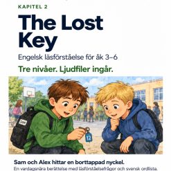 Engelsk läsförståelse med ljudfiler - The Lost Key (3 nivåer, kapitel 2)