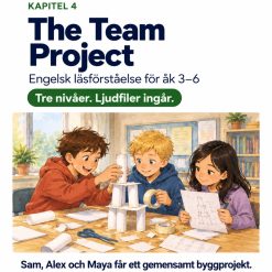 Engelsk läsförståelse med ljudfiler – The Team Project (3 nivåer, kapitel 4)
