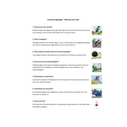 Rörelse och kraft åk 6 – instuderingsfrågor med bildstöd, begrepp, prov & facit- Koll på NO6