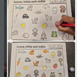 Kasta, hitta och måla