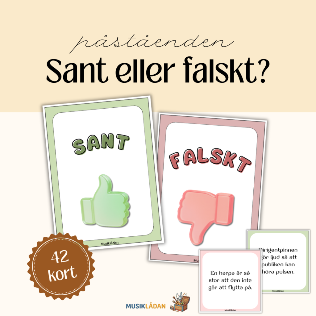 Sant eller falskt? 🎶
