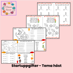 Startuppgifter Tema höst 39st. (1)