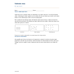 Vattnets resa – läs, undersök och förklara | NO/Kemi åk 4–6