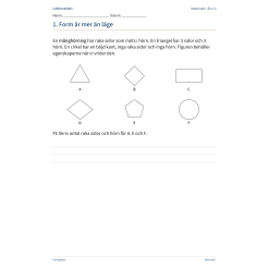 Formjakten – egenskaper och symmetri | Matematik åk 2–3