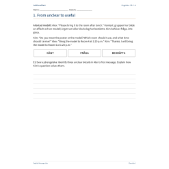 English Message Lab – clarify, respond and repair | Engelska åk 7–8