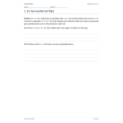 Hitta ekvationsfelet – lös och förklara | Matematik åk 7–8