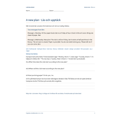 Engelska meddelanden hemma – 4 läxuppdrag | Engelska åk 4–6