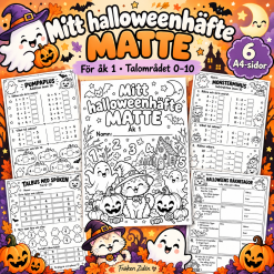 🎃 Mitt halloweenhäfte – matte för åk 1