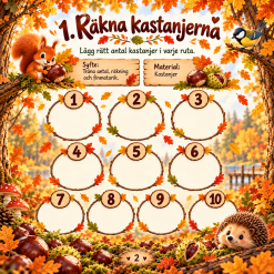 Kastanjemagi – pedagogiska höstaktiviteter med kastanjer