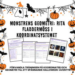Monstrens geometri: Rita fladdermöss i koordinatsystemet