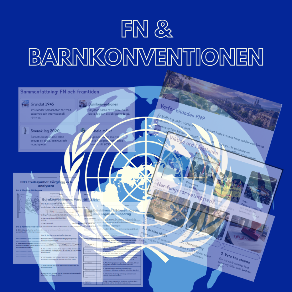 Komplett Läromedelspaket: FN, Barnkonventionen & Globala Målen