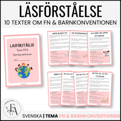 FN & Barnkonventionen | 10 läsförståelsetexter