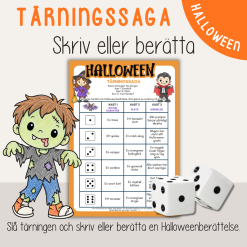 Halloween - Tärningssaga Halloweentema