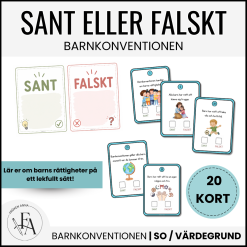 Barnkonventionen – Sant eller falskt | Faktakort