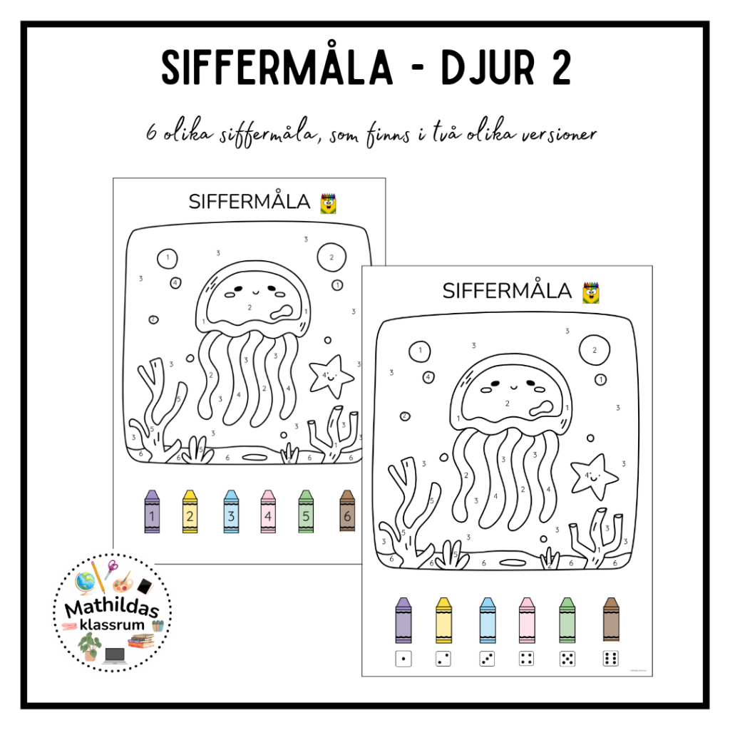 Siffermåla DJUR 2