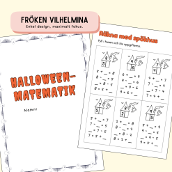 HÄFTE: Halloween-matematik - träna taluppfattning och begrepp med halloween-tema