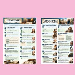 Upplysningen – från förnuft och vetenskap till frihet och rättigheter | Arbetsblad + facit