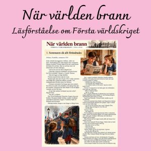 När världen brann – Första världskriget 1914–1918 | Illustrerad läsförståelse med frågor och facit