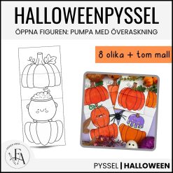 Öppna figuren - Pumpa med överasknikng | Halloweenpyssel