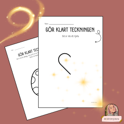 Gör klart teckningen - Det är inte ett/en... 🎨