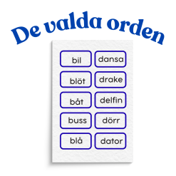 Ordmemory - B och D
