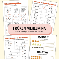 HÄFTE: Halloween-matematik - träna taluppfattning och begrepp med halloween-tema